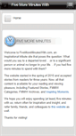 Mobile Screenshot of fivemoreminuteswith.com